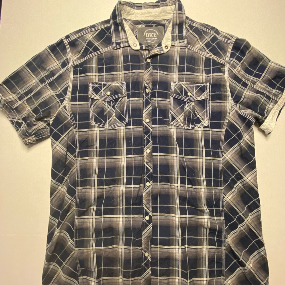 NWOT BKE Button down Plaid
